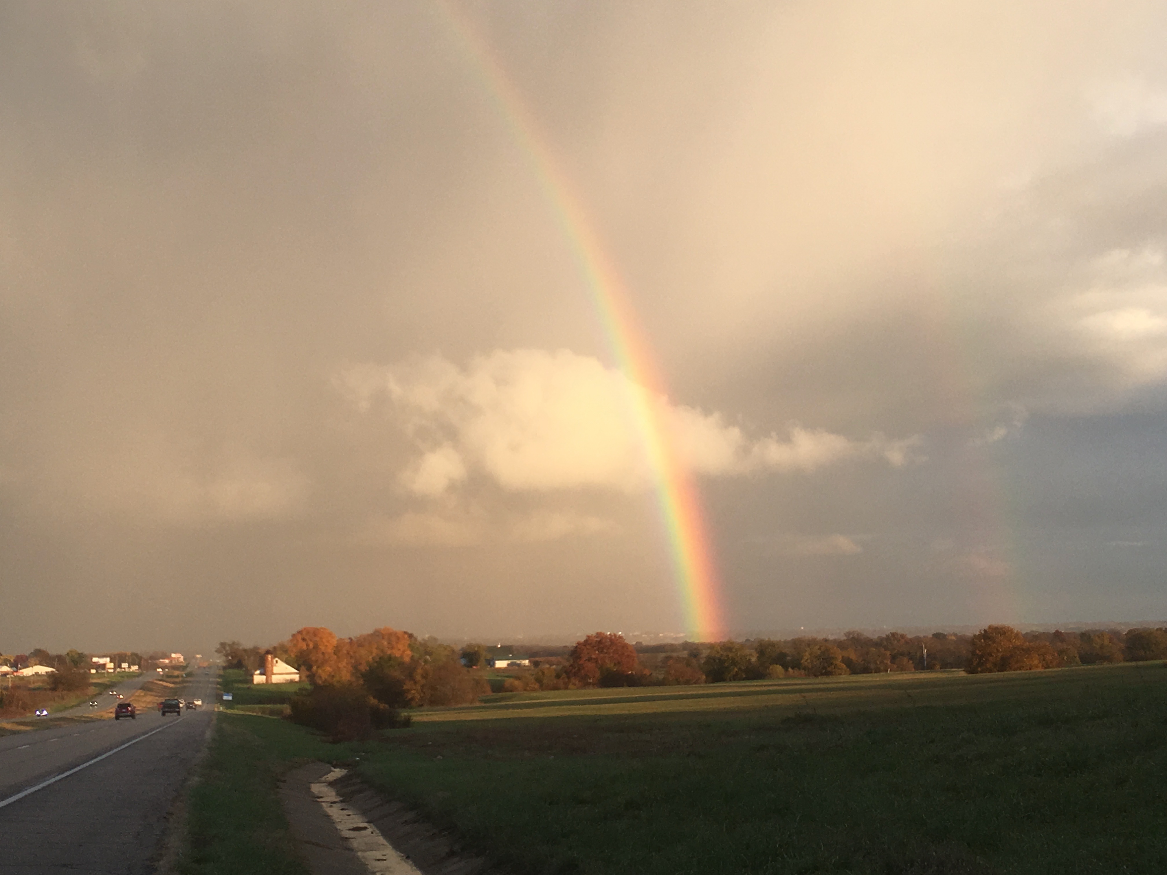 rainbow on Highway 50